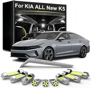 13Pcs LED Indoor Dome Map Trunk License Plate light Accessories, For KIA K5 2021 2022 2023 LED Interior Light Bulb