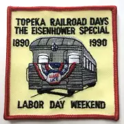 VTG Topeka Railroad Days-Eisenhower Special-1890-1990-Labor Day Weekend Patch