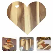 Heart Shaped Cutting Board Wood Breadboard Cheese Platter Cooked Food Board NEW*