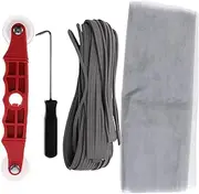 1 Set Screen Repair Tools Spline Remover Hook Screen Roller Window Screen Tool Installation Screen Tool Mesh Screen Spline Window Screen Repair Kit Window Screen Accessories