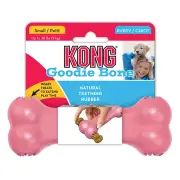 Kong Goodie Bone Natural Teething Rubber Puppy Toy For Dogs 1 X Small