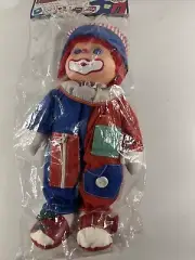 Chadwick DRESS ME Clown Doll 14" Teaching Plush Snap Button Zipper NIP!