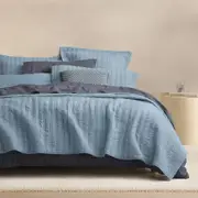 Sheridan Henderson Bed Cover in Steel Blue Material: Cotton @Sheridan Rewards