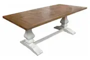 MF Kensington Solid Elm Timber Dining Table