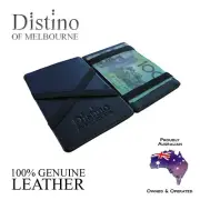 Wallet - Mens Magic Flip Wallet by Distino - 100% Genuine Men's Leather Slim