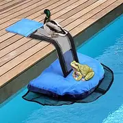 Frog Log for Swimming Pool,2Pcs Blue Animal Critter Saving Escape Ramp Duck Ramp for Pools&Spas Reduces Pool Maintenance Accessories Saver for All Small Wildlife Lizard Duck Snake Mice Entering Pool
