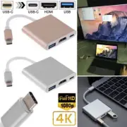 Type-C to 1080P HDMI USB 3.1 3IN1 HD USB 3.0 HUB USB-C Charging Port Adapter 4K