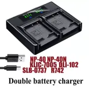 Dual Battery Charger For Konica Minolta NP-1 NP1 Minolta DIMAGE X1