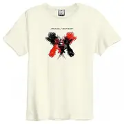 Amplified Unisex Adult Kings Of Leon Vintage T-Shirt White/Red/Black L