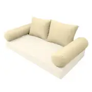 |COVER ONLY| STYLE 1 Twin Bolster Pillow Daybed Porch Swing Knife Edge AD103