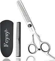 Thinning Shears for Hair Cutting, Fcysy 6 Inches Professional Hair Thinning Scissors Barber Texturizing Shears, Haircutting Blending Scissor Hair Thinner Layering Scissors with Comb for Dog Women Men
