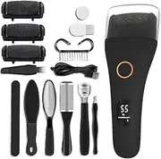 Electric Callus Remover for Feet - Foot Grinder | Heavy-Duty Rechargeable Cordless Scrubber Shaver Scraper for Manicure Pedicure Tool