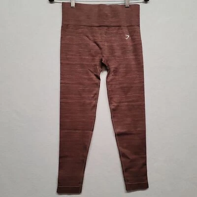 Gymshark Brown Heather Elastic Waist Pull-On Compression Leggings Size Large
