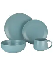 10 Strawberry Street Wazee Matte Dinnerware 16pc Set