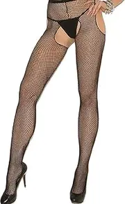 [Generic] Women's Fishnet Suspender Pantyhose,Four sided crotch women's pantyhose