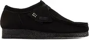 [Clarks ORIGINALS] Womens Wallabee Suede Black Black Shoes 7.5 US