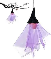 Halloween Light Up Ghost,Light Up Ghost Outdoor | Flying Halloween Decorations - LED Halloween Tree Decor Home Decor Halloween Ghost Tree Decor Ghost Decoration Scary Flying Witch Party Decoration