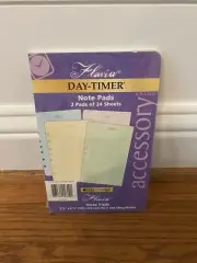 Vintage 2003 Day-Timer Flavia Note Pads, Asst Colors, 5.5” X 8.5”- 2 Pads SEALED