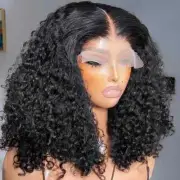 Curly Deep Wave Short Bob 5x5 Ready To Go Wear 13x6 Lace Front Human Hair Wigs