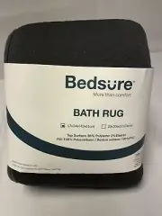 Bedsure Bath Rug Mat Gray 17 X 24 New