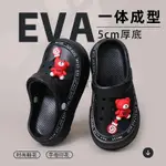 【THE SHOES】洞洞鞋女款夏季外穿踩屎感拖鞋厚底增高涼鞋包頭懶人半拖防滑DIY