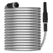 75FT 304 Stainless Steel Metal Garden Water Hose Kink Proof Flexible Heavy Duty