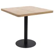vidaXL Bistro Table Light Brown 80x80 cm MDF