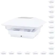 18 Pack White Outdoor Garden 4 X 4 Solar LED Post Deck Cap Square Fence Light La