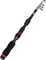 Folding Pole Rod Fishing Net Sea Fishing Tackle Travel Tool Holders Telescopic Bait Fishing Kit Reel Rigged Coarse Fishing Lures Boat Course Float Portable Fishing Accessory Black
