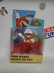 World of Nintendo Super Mario Action Figure 2.5" Fire Mario Jakks