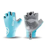Cycle Half -finger Gloves Bicycle Race Gloves Of Bicycle Mtb Road Glove Light blue_XL