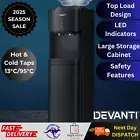 Top-loading Water Cooler Hot Cold Dual Taps Dispenser Stand Bench Bottle Filter