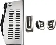 Wivplex Car Pedals, for A3, for Seat, Leon 1M Toledo 1L LHD at MT, for Polo, for Golf 4, for Bora, for Beetle, RSi GTI R32 Pedal Cover Car Foot Pedal(MT with Rest Style D)