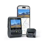 VIOFO Dual Dash Cam, 2K 1440P 60fps+1080P 30fps Front and Rear Dash Camera wi...