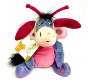 NWT Disney Store BUTTERFLY EEYORE 8" Plush Stuffed Bean Bag Easter 2000