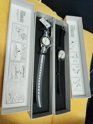 帆布帶 watch snoopy seiko sports 5  limited 55周年紀念 精工史努比對錶 限量機械表 woodstock 衝浪滑板，圖一