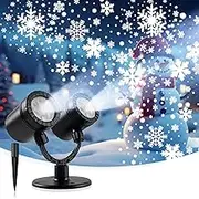 Snowflake Christmas Light Projector - Xmas Waterproof Projector Lights for House