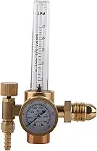 All Brass Argon Pressure Reducer - Premium High - Quality Regulator for Tig and Mig Welding with Control for 3500 PSI Gas Flow and Durable Brass Design