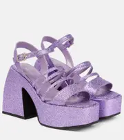 [Nodaleto] Nodaleto Bulla Chibi glitter platform sandals AU 5 purple