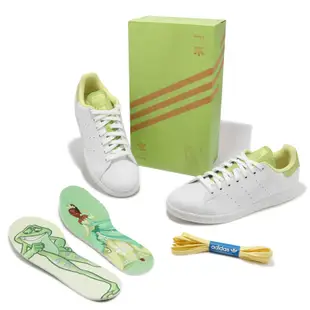 adidas 休閒鞋 Stan Smith 男鞋 白 綠 迪士尼 公主與青蛙 經典 史密斯 愛迪達 HP5578