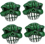 Gatuida 1 Set Valve Tire Valve Skull Clothing Straps for Storage Tyre Valve Caps Car Valve Caps Skull Tire Valve Cover Tire Stem Tires Wheels Stem Cap Universal Tire Wheel Valve Bike