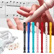 Plastic 8 Holes Clarinet Musical Instruments Soprano Recorder Long Flute