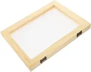 DEARMAMY Pine Wood Picture Frame Paper Making Screen Wooden DIY Frame for Boys and Girls Safe