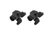 2PK Fox 40 Summit Classic CMG Whistle Coach Sports Accessory w Fingergrip Black