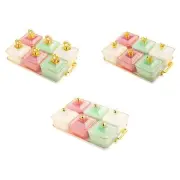 Fruit Plate Party Supply 6 Grid Serving Container for Nuts Veggies Chips and