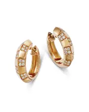 Bloomingdale's Fine Collection Diamond Small Hoop Earrings in 14K Yellow Gold, 0.25 ct. t. w.