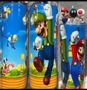 Mario Brothers Land Luigi Toad Bob-omb Only One In Existence Collectible Tumbler
