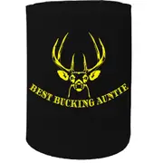 Alcohol Stubby Holder - Best Bucking Auntie - Funny Novelty Birthday Gift Joke Beer Can Bottle