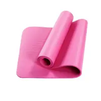 在飛比找momo購物網優惠-【picknew】加大加厚NBR粉紅色健身墊瑜珈墊183cm