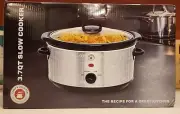 Chef’s Counter 3.7 QT. Slow Cooker, Glass Lid, Tailgating w/ Football Yard Lines